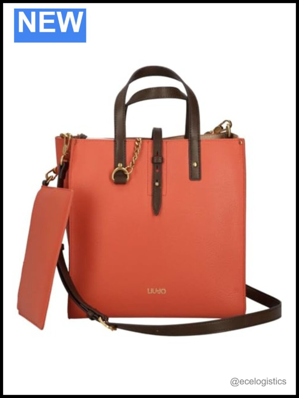 Liu Jo Leather Drawstring Backpack Double Handles Satchel